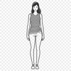 Beautiful Girl Clip Art Design for Crafts A young girl illustration in vector format for cutting machine designs and crafts.
