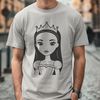 Royal Cartoon Girl A cartoon princess illustration with royal attire.