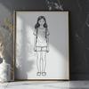 Friendly Young Girl Illustration A young girl with a friendly expression.