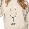 Simple Wine Glass SVG Design An SVG design featuring a simple wine glass with a pour spout, ideal for cutting machines or laser cutters.