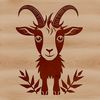 Simple Goat Vector Art A simple illustration of a goat, suitable for print or web use as a vector graphic.