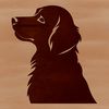 Friendly Golden Companion Vector Clip Art A golden-coated dog breed with a friendly expression, suitable for vector design projects.