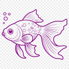 Decorative Goldfish Icon An SVG graphic featuring a goldfish as a decorative element.