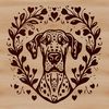 Beautiful Canine Portrait SVG File Graphic representation of a Great Dane's head, designed as a standalone SVG file.