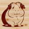 Free Guinea Pig Graphic for Download A high-quality illustration of a guinea pig, suitable for vector graphics and design projects.