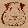 Cuddly Cartoon Guinea Pig Illustration A vector illustration of a friendly guinea pig in a cartoon style.