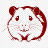 Colorful Cartoon Hamster Illustration A cartoon-style illustration of a friendly-looking hamster in various colors.