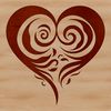 Elegant Heart Design An elegant vector graphic representation of a heart, ideal for use in digital art projects and creative applications.