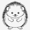 Quirky Cartoon Hedgehog Illustration A cartoon-style illustration of a hedgehog, suitable for vector graphic design.