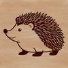 Quilled Cuteness: A Detailed Hedgehog Illustration A detailed illustration of a hedgehog, suitable for use in various digital design applications.