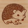 Quilled Friend Vector Illustration A vector illustration of a small hedgehog with sharp quills and a distinctive snout.