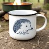 Hedgehog Clip Art SVG Design A detailed illustration of a hedgehog, suitable for digital design projects.