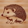 Cute Hedgehog Vector Design Template A vector illustration of a hedgehog, suitable for digital use.