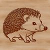 Prickly Friend Cartoon A cartoon illustration of a hedgehog in vector format.