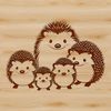 Profile View Hedgehog Vector Graphic A detailed vector illustration of a hedgehog in profile view.
