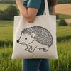 Vector Art of a Friendly Hedgehog A detailed, vector illustration of a hedgehog, suitable for digital design and crafting projects.