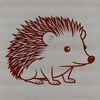 Cute Hedgehog SVG Design for Crafting High-quality SVG design of a hedgehog for digital and craft projects.