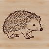 Simple Hedgehog Silhouette An animal silhouette of a hedgehog for clip art purposes with clean lines and simple design.