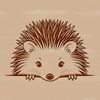 Detailed Hedgehog Design Download A detailed illustration of a hedgehog's body, suitable for vector graphic design.