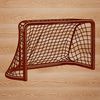 Hockey goal silhouette in vector format.