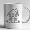 Beautiful Vector Home Design A simple house design made with vector graphics, ideal for cutting machines and laser cutters.