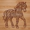 Elegant Horse Design for Commercial or Personal Projects A high-quality SVG graphic of a horse suitable for commercial or personal projects.