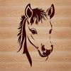 Equine Graphics - Beautiful SVG Design An SVG graphic representation of an equine animal.