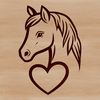 Simple Horse Illustration A digital illustration of a horse in a simple style suitable for vector art projects.