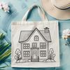 Free Vector House Graphics A simple line-drawn house vector graphic, ideal for digital designs.