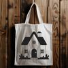 Beautiful Home Clip Art SVG A simple, flat vector illustration of a house with a rectangular shape and a single story.