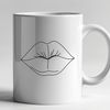Illustrated Lip Anatomy A detailed illustration of human lip anatomy, designed as vector art for various applications.