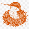 Colorful Bird in Flight SVG Design A colorful illustration of a hummingbird in flight, suitable for various digital designs.