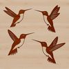 Free Bird Icon SVG Download An SVG depiction of a hummingbird with intricate details, suitable for digital editing or cutting machine use.