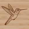 Detailed SVG Bird Image for Creative Projects A detailed illustration of a hummingbird in flight, suitable for vector graphic design.