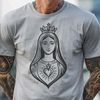 A simple, hand-drawn illustration of the Immaculate Heart icon, suitable for digital design projects.