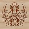 Beautiful Floral Heart Design An illustration of a heart with floral patterns and ornate details, suitable for religious or spiritual contexts.
