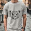 Majestic Big Cat Head Icon A large feline animal's head with distinctive markings.