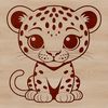 Majestic Jaguar Vector Illustration A realistic illustration of a jaguar, a big cat species, designed as a vector art.