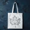 Elegant Maple Leaf Design A high-quality digital illustration of a single maple leaf with detailed veins.
