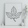 Leaf SVG File Download A detailed illustration of a single leaf with veins and edges, suitable for vector design and commercial or personal use.