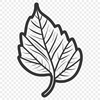 Stylized Leaf Design for Digital Crafting A stylized SVG leaf design suitable for digital artwork and craft projects.