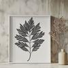 Vector Vein Pattern Leaf Design An illustration of a single green leaf with veins, suitable for vector graphics.