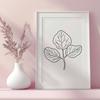 Decorative Leaf Icon Illustrative vector leaf graphic