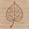 Realistic Leaf Clipart Image A vector graphic representation of a solitary leaf in natural style with subtle shading and realistic details.