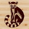 Nocturnal Primate Icon A small, nocturnal primate with large eyes and pointed ears, commonly found in Madagascar.