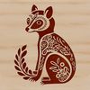 Lemur Graphic with Ornate Details A high-quality illustration of a lemur with intricate details.