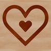 Simple Valentine's Day Symbol A simple line drawing of a love heart shape commonly used in Valentines and wedding designs.