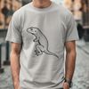 Vector Graphic Lizard Design A colorful lizard illustration designed with vector graphics.