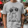 Trendy Lizard Graphic Design A colorful vector design of a lizard with trendy eyewear.