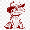 SVG Reptile Illustration A reptile lizard illustration in vector format.